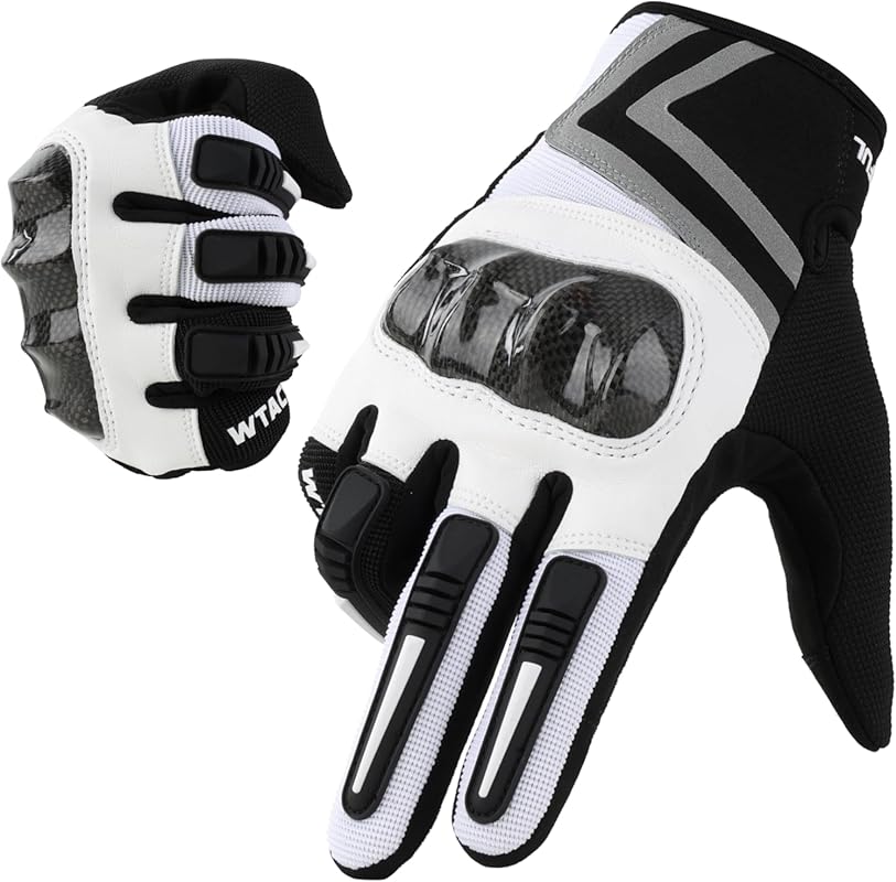 WTACTFUL Lightweight Touchscreen Motocross Gloves for Men, Breathable 