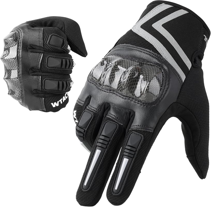 WTACTFUL Lightweight Touchscreen Motocross Gloves for Men, Breathable 