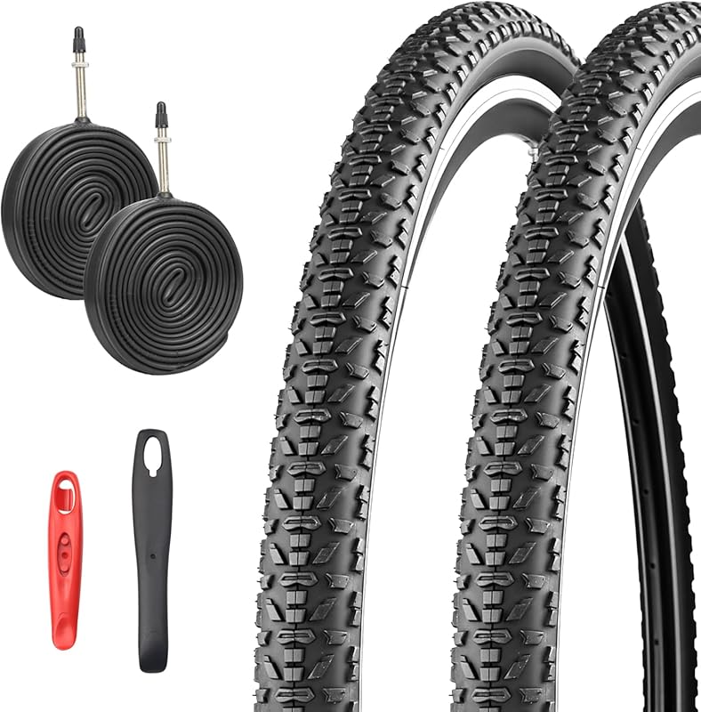 WEEROCK 700 x 40C Gravel Bike Tires with Inner Tubes & Presta Valves, 