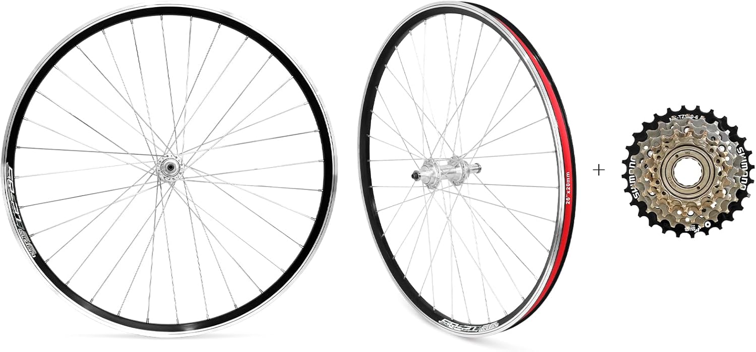 Ultralight 32H Aluminum MTB Wheels, Quick Release, Compatible with 6-7