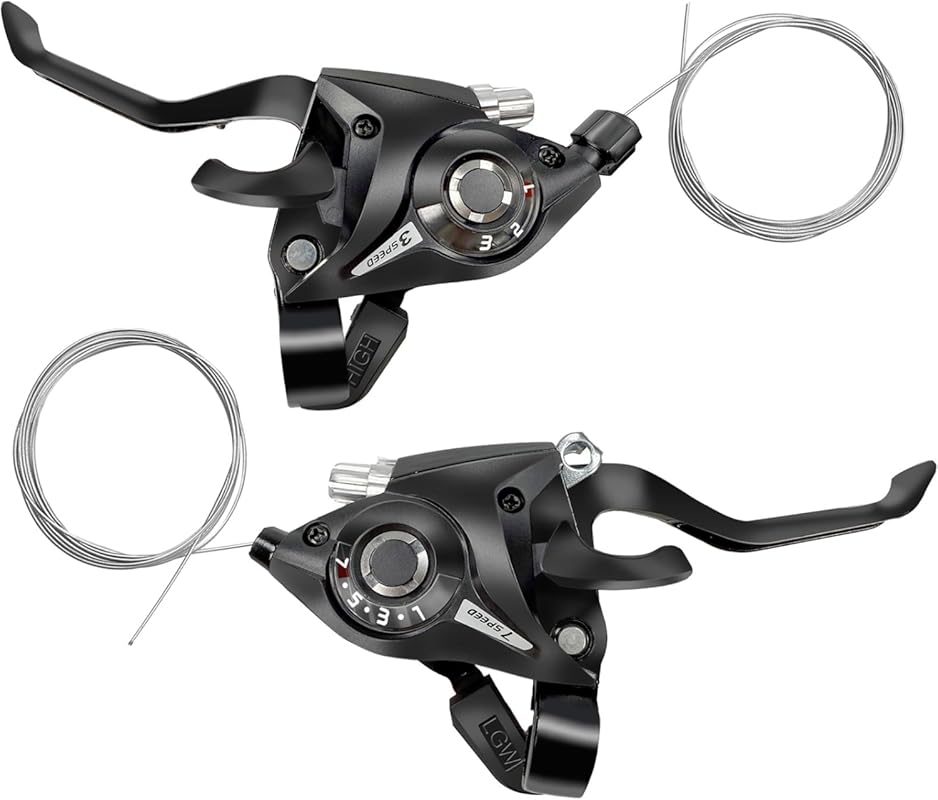 3x7 Bike Shifter 21 Speed with Brake & Gear Indicator for Mountain/Roa