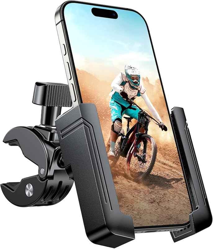 Miracase Video Recording Bike Phone Mount, Quick Lock Motorcycle Handl