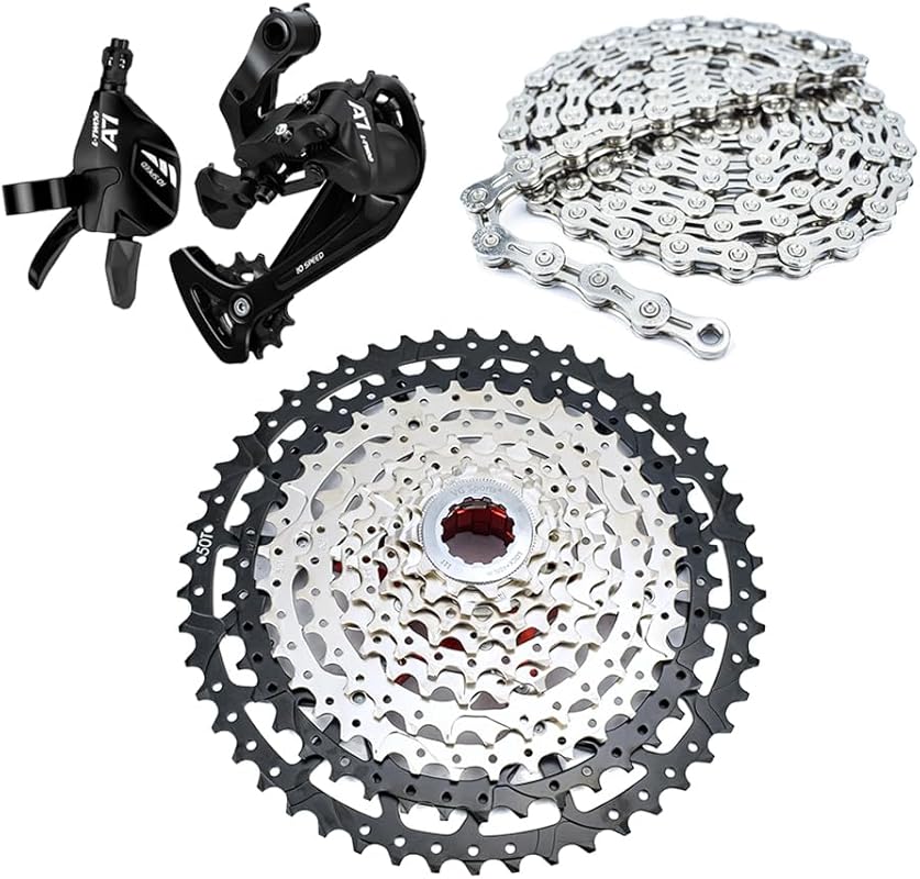 Bibike 10-Speed MTB Groupset with 10-50T Cassette, Chain, Derailleur &