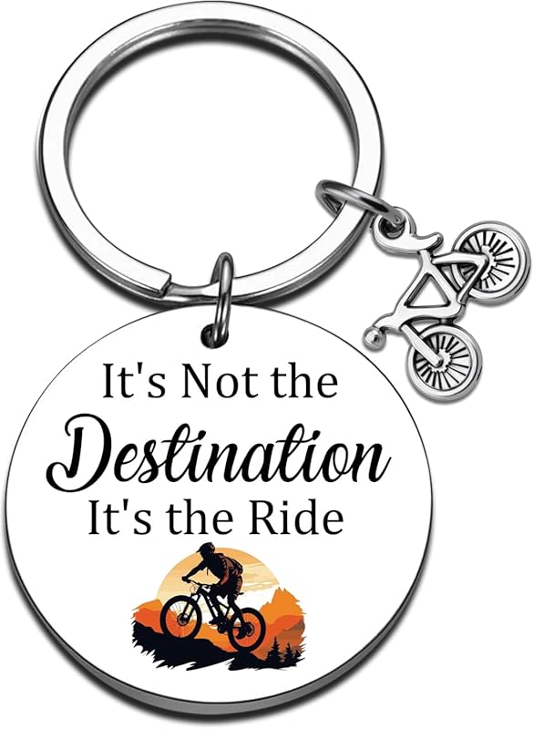 Inspirational Keychain for Mountain Bike Riders – Perfect Cycling Gift