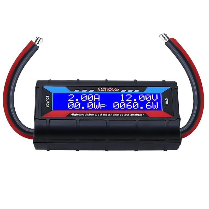60V 150A Watt Meter Power Monitor – High-Precision Digital LCD for Ebi