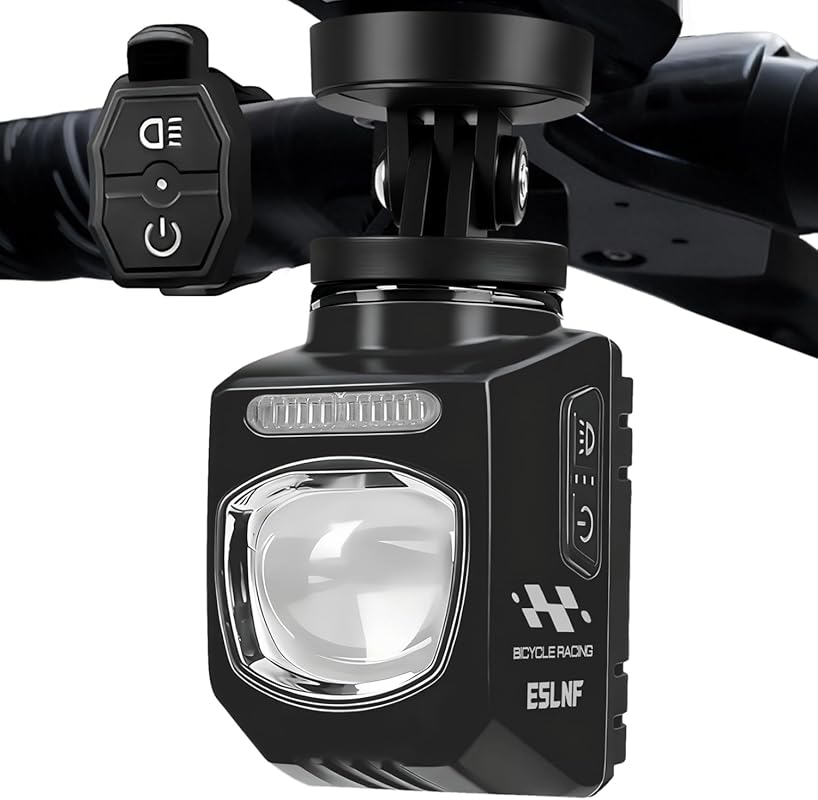 Cutoff Line USB Rechargeable Bike Light with Remote Control, 1200 Lume