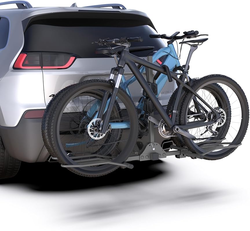 2-Bike Hitch Mount Platform Rack for E-Bikes & Fat Tires up to 5