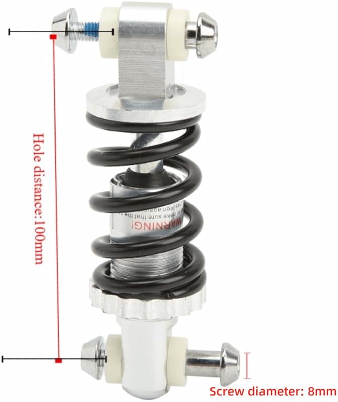 Aluminum Alloy 100mm Shock Absorber for Mountain/Electric Bikes, 300lb