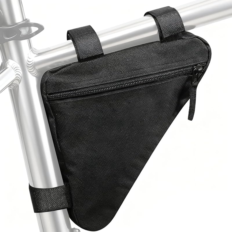 Premium Lightweight Triangle Frame Bag – Small Black Pouch for Road &