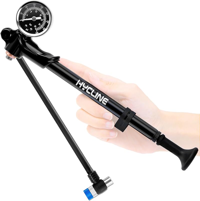 Hycline High Pressure Shock Pump 400 PSI MTB Fork & Suspension Air Pum