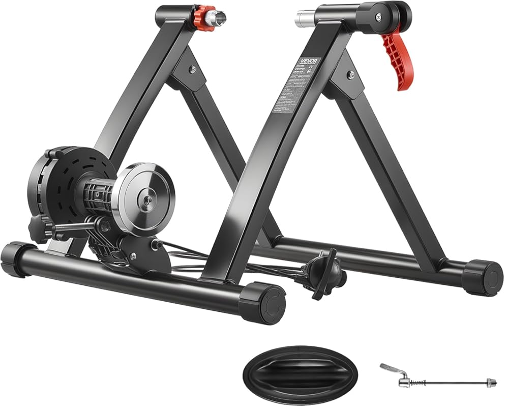 VEVOR Foldable Magnetic Bicycle Trainer, 6 Level Resistance for 26-29