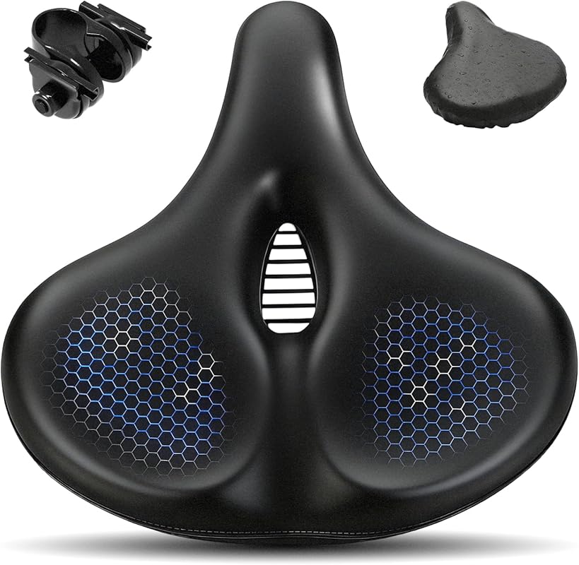 APECYC Oversized Bike Seat & Saddle – Extra Wide Comfort with Dual Spr
