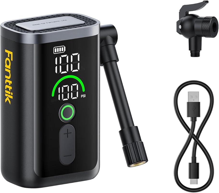 Fanttik X11 Ace Mini Pump 21s Fast Inflate Gauge 150PSI Electric Porta