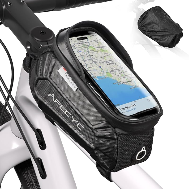 APECYC Bike Frame Bag with 3M Reflective Elements – Cycling Storage Po