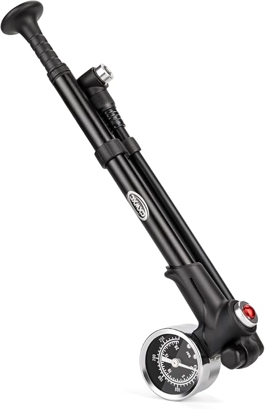CXWXC 300 PSI No Leak Shock Pump for Front Fork & Rear Bicycle Suspens