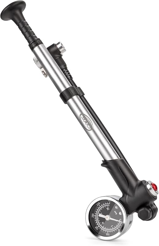CXWXC 300 PSI No Leak Shock Pump for Front Fork & Rear Bicycle Suspens