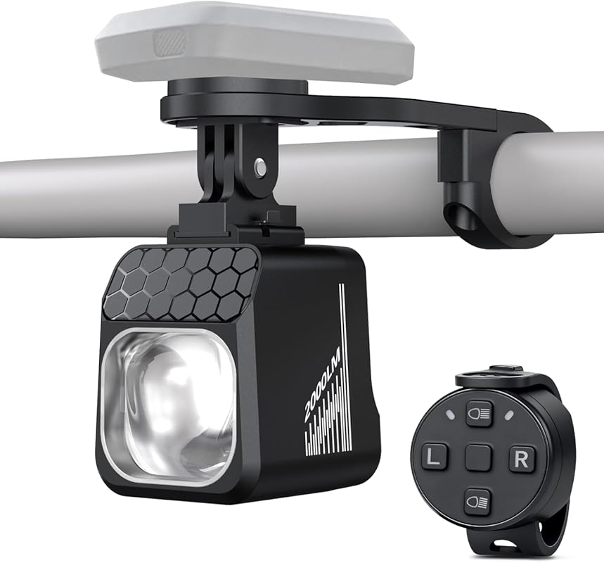 2000 Lumens USB-C Rechargeable Bike Headlight with Anti-Glare Beam for