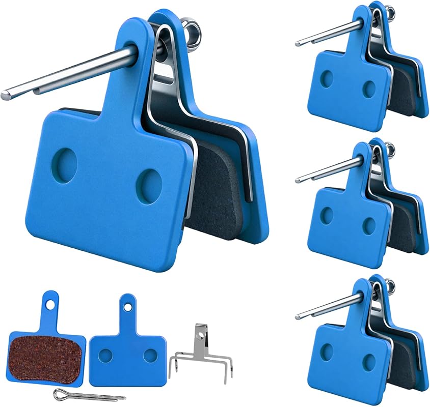 4-Pack Bike Disc Brake Pads for TRP, Tektro, Shimano Deore, Resin & Se