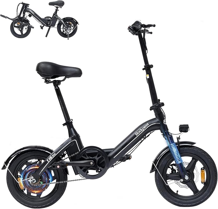 Bodywel 500W Foldable Ebike with 36V Battery, 20MPH & 25 Mile Range