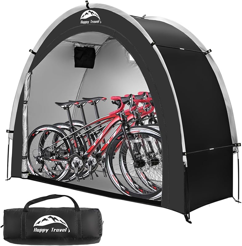 Happy Travel Portable Bike Storage Shed with Waterproof Oxford Fabric 