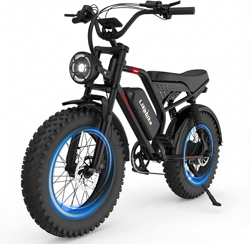 Likebike Electric Bike for Adults, 2000W Peak, 48V 23Ah Battery, 36 MP