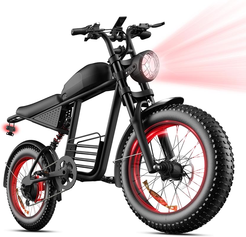 1000W Peak Electric Bike – 35MPH, 48V 15Ah Battery, UL Certified Fat T
